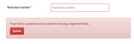 Sending error