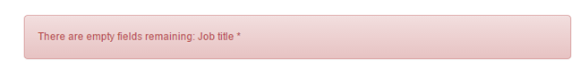 Sending error